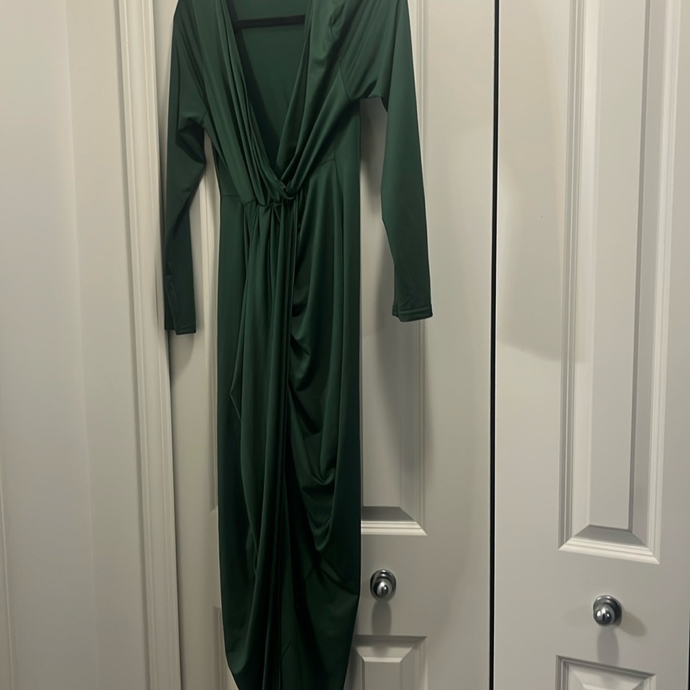 Large green sexy gown